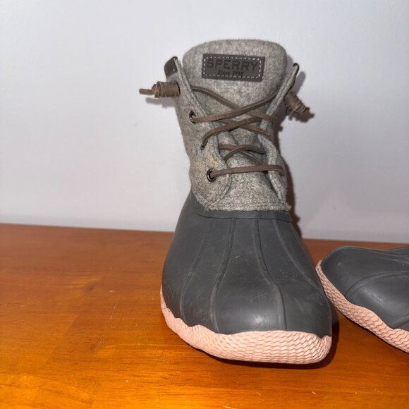 Sperry Womens Wool Duck Boots Size 7M Gray - Picture 2 of 9